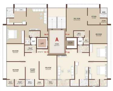 Project Image of 765.0 - 990.0 Sq.ft 1 BHK Apartment for buy in Shree Nand City 4