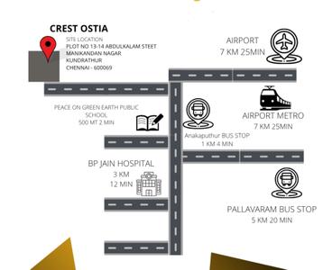 Project Image of 499.0 - 824.0 Sq.ft 1 BHK Apartment for buy in Crest Ostia