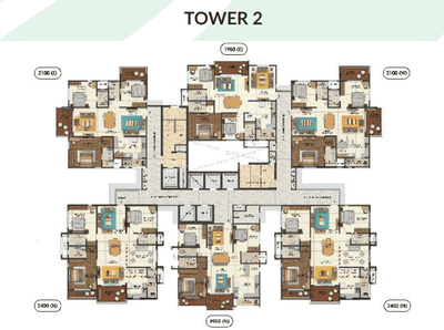 Project Image of 1075.0 - 2400.0 Sq.ft 2 BHK Apartment for buy in Cybercity Westbrook