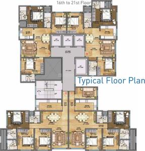 Project Image of 845.0 - 1080.0 Sq.ft 3 BHK Apartment for buy in Bharat Optimus