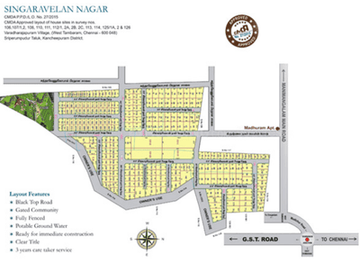 Project Image of 1301.0 - 1531.0 Sq.ft 3 BHK Villa for buy in Elite Singaravelan Nagar Villa