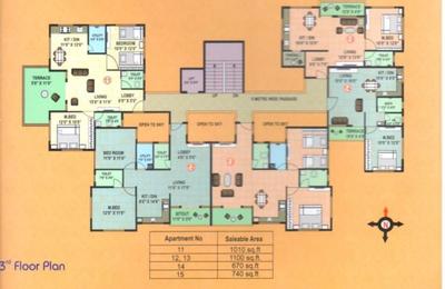 Project Image of 670.0 - 2390.0 Sq.ft 1 BHK Apartment for buy in Vridavan Bliss