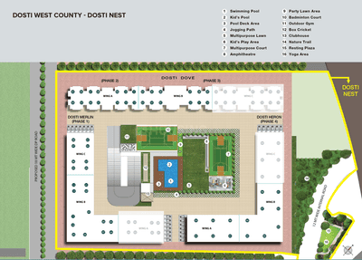 Project Image of 0.0 - 322.0 Sq.ft 1 BHK Apartment for buy in Dosti Nest
