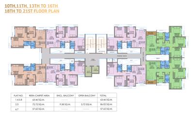 Project Image of 683.0 - 926.0 Sq.ft 2 BHK Apartment for buy in Heena Ashish
