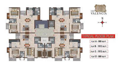 Project Image of 650.0 - 1441.0 Sq.ft 1 BHK Apartment for buy in ICIPL Valencia