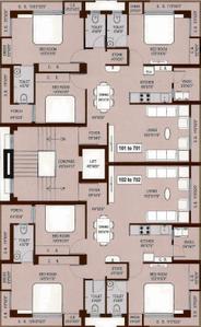 Project Image of 844.21 - 863.59 Sq.ft 3 BHK Apartment for buy in Akshar Vraj Height