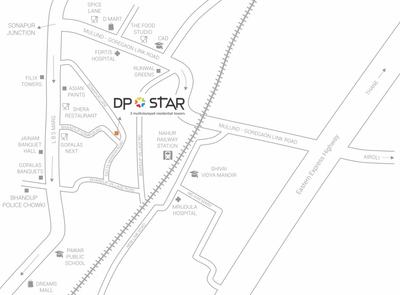 Project Image of 365.0 - 694.0 Sq.ft 1 BHK Apartment for buy in DP Star Trinetra