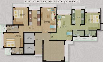 Project Image of 498.0 - 642.0 Sq.ft 1 BHK Apartment for buy in Tolaram Gardens