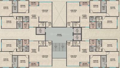 Project Image of 1260.0 - 2050.0 Sq.ft 3 BHK Apartment for buy in Shree Red Coral Hamptons