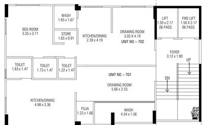 Project Image of 396.54 - 1368.85 Sq.ft 1 BHK Apartment for buy in Om Eminence 14