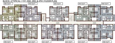 Project Image of 770.0 - 1550.0 Sq.ft 1 BHK Apartment for buy in Arun Four Greens Block 3