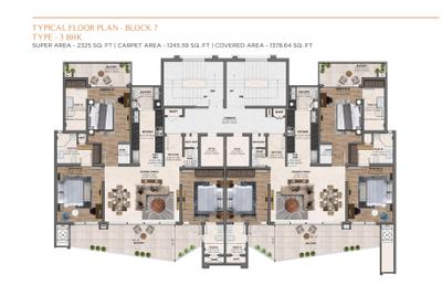 Project Image of 1245.59 - 2154.72 Sq.ft 3 BHK Apartment for buy in Vamana Arvindam