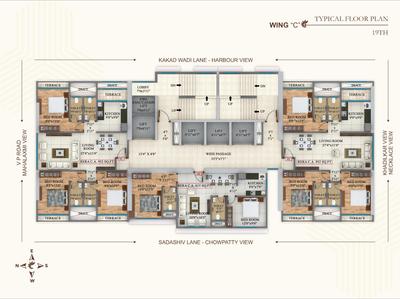 Project Image of 435.0 - 1060.0 Sq.ft 1 BHK Apartment for buy in Nakoda Mehta Sunshine Heights A And C Wings