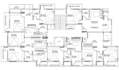 S Cube Nest Nest Cluster Plan from 1st to 4th Floor 1