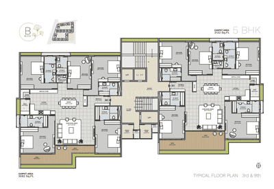 Project Image of 1911.0 - 6203.0 Sq.ft 3 BHK Apartment for buy in Avadh Ercole