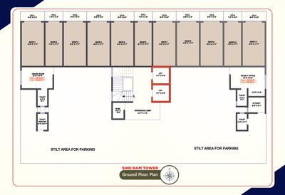 Project Image of 450.0 - 575.0 Sq.ft 1 BHK Apartment for buy in Shri Ram Tower
