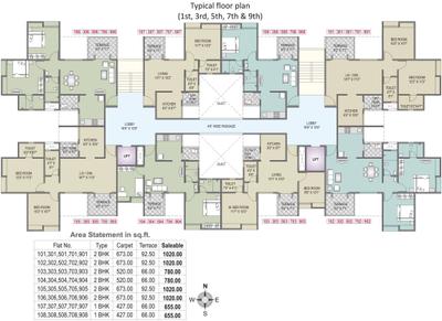 Project Image of 427.0 - 673.0 Sq.ft 1 BHK Apartment for buy in Choice Goodwill Valencia