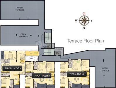 Project Image of 1602.0 - 1989.0 Sq.ft 3 BHK Apartment for buy in EAPL Shri Tirumala Prestige 
