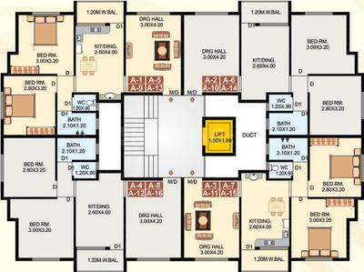 Project Image of 380.0 - 527.0 Sq.ft 1 BHK Apartment for buy in Kalyani City