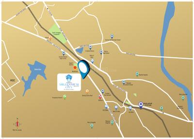 Project Image of 398.0 - 484.0 Sq.ft 1 BHK Apartment for buy in Tharwani Millennium City Phase III