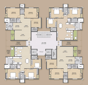 Project Image of 1100.0 - 2015.0 Sq.ft 3 BHK Apartment for buy in Suvarna Bhoomi