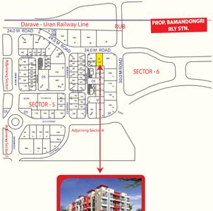 Project Image of 1015 Sq.ft 2 BHK Apartment / Flat for sale in Ulwe for Rs. 8500000