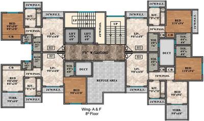 Project Image of 297.0 - 465.0 Sq.ft 1 BHK Apartment for buy in Mayfair Vishwaraja A B F And G