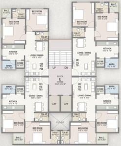 Project Image of 606.0 - 860.0 Sq.ft 2 BHK Apartment for buy in Corus Exotica