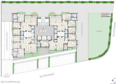 Project Image of 1248 Sq.ft 3 BHK Apartment / Flat for sale in Kudasan for Rs. 12000000