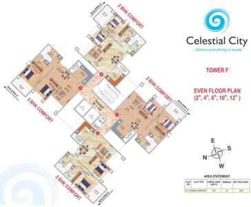 Project Image of 517.96 - 1310.0 Sq.ft 2 BHK Apartment for buy in Pharande Celestial City