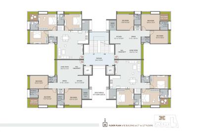 Project Image of 1126.0 - 1297.44 Sq.ft 3 BHK Apartment for buy in Shreepad Infinia
