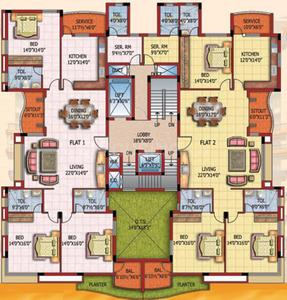 Project Image of 2585.0 - 2625.0 Sq.ft 3 BHK Apartment for buy in Maruthi Sindur Sunshine