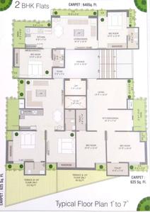 Project Image of 625.0 - 640.0 Sq.ft 2 BHK Apartment for buy in R J Raj Arcade 1