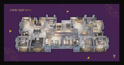 Project Image of 2077.0 - 2187.0 Sq.ft 3 BHK Apartment for buy in 24 Gems