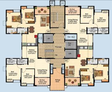 Project Image of 639.16 - 640.88 Sq.ft 2 BHK Apartment for buy in Nyati Exuberance IV