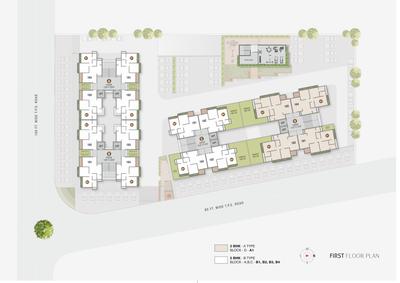 Project Image of 575.55 - 778.12 Sq.ft 2 BHK Apartment for buy in Akshat Adarsh Lotus