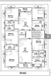 Project Image of 856.0 - 1144.0 Sq.ft 2 BHK Apartment for buy in Vinoth Elite