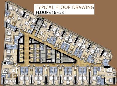 Project Image of 627.0 - 1648.0 Sq.ft 1 BHK Apartment for buy in Damac Paramount Tower Hotel And Residences