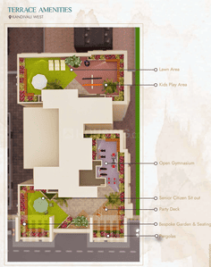 Project Image of 784 Sq.ft 2 BHK Apartment / Flat for sale in Kandivali West for Rs. 18500000