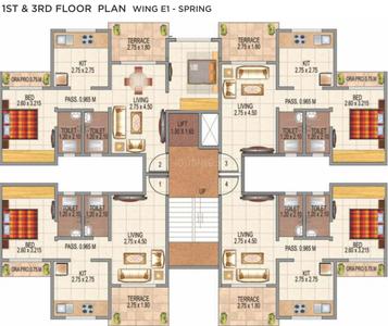 Project Image of 484.0 - 854.0 Sq.ft 1 BHK Apartment for buy in GBK Vishwajeet Edge