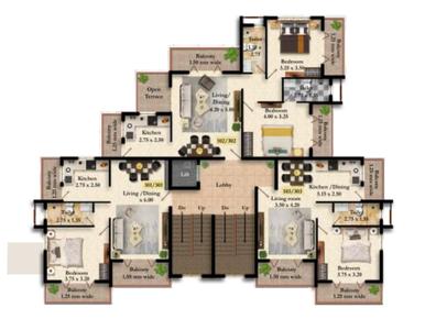 Project Image of 761.01 - 1211.37 Sq.ft 1 BHK Apartment for buy in Balaji Aishwaryam