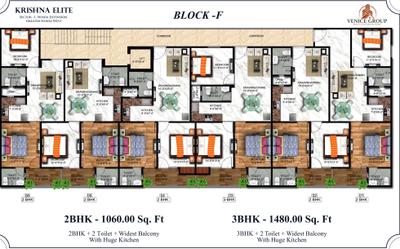 Project Image of 1060.0 - 1750.0 Sq.ft 2 BHK Apartment for buy in Venice Krishna Elite