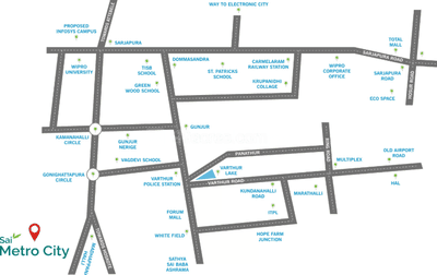 Project Image of 1311.37 - 2814.76 Sq.ft Residential Plot Plot for buy in  Sai Metro City 9th Phase