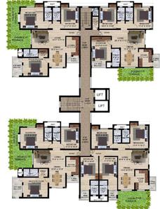Project Image of 1880.0 - 2615.0 Sq.ft 3 BHK Apartment for buy in Panchratna Heritage