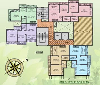 Project Image of 424.0 - 628.0 Sq.ft 1 BHK Apartment for buy in Shakti Galaxy Heights