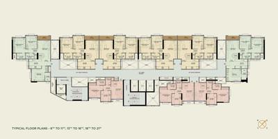 Project Image of 604.82 - 645.4 Sq.ft 2 BHK Apartment for buy in Trescon Triveni Pearl