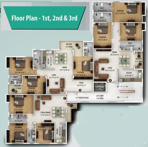 Project Image of 867.0 - 1734.0 Sq.ft 3 BHK Apartment for buy in Jai Vinayak Nav Vinayak