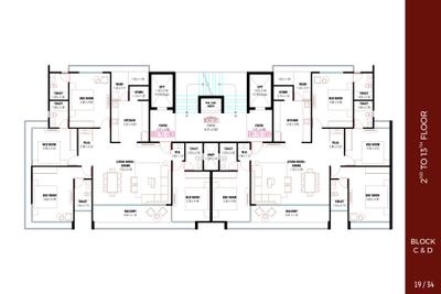 Project Image of 1191.78 - 1205.67 Sq.ft 3 BHK Apartment for buy in Parth The Amore