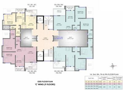 Project Image of 417.0 - 934.0 Sq.ft 1 BHK Apartment for buy in Dreams Veeroday