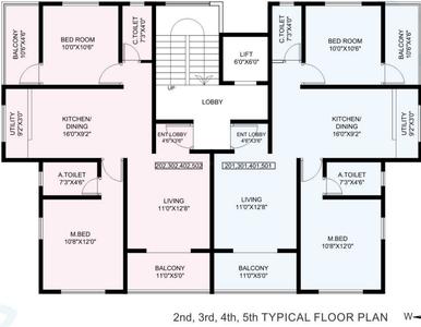 Project Image of 644.76 - 685.45 Sq.ft 2 BHK Apartment for buy in Townscape Sneh Mithila